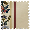 Jennys Stripe, Merlot - Twist&Fit Roman Blind